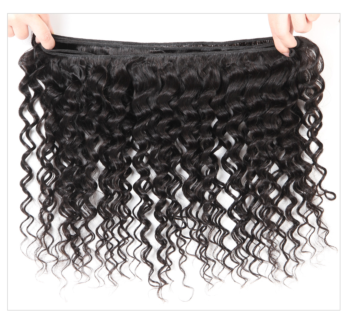 Brazilian Deep Wave Hair 4 Bundles With Lace Frontal Virgin Human Hair Weave Bundles Deals Ms 5367