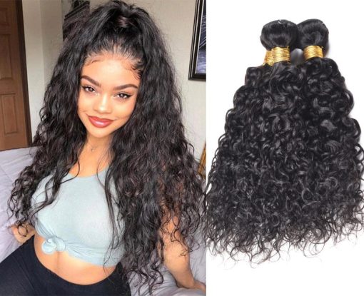 Brazilian Water Wave Hair Human Hair Weave Bundles Deals