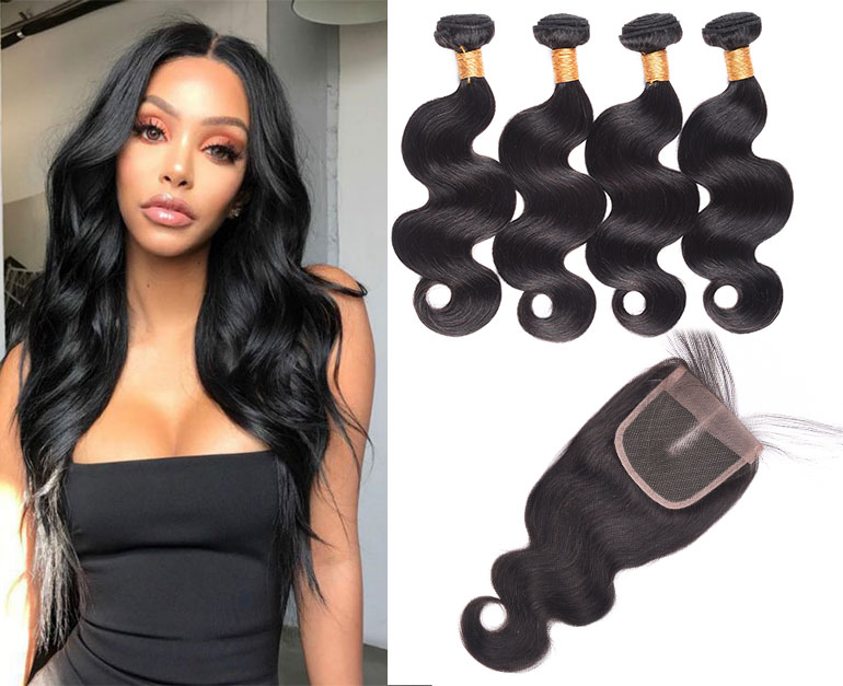 body wave hair with closure