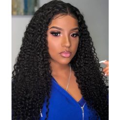 Brazilian Deep wave Hair 3 Bundles With Lace Frontal