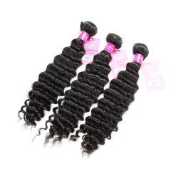 Deep Wave Human Hair Weave Bundles Deals 5