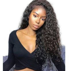 Peruvian Water Wave Hair 3 Bundles With Lace Frontal Closure Deals