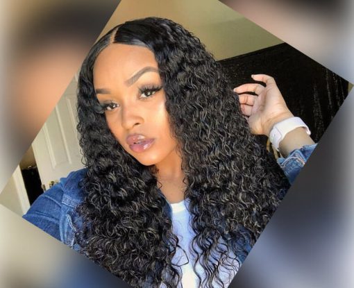 Indian Water Wave Hair Weave 4 Bundles With Lace Closure Deals