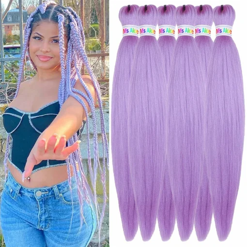 Light Purple Braiding Hair